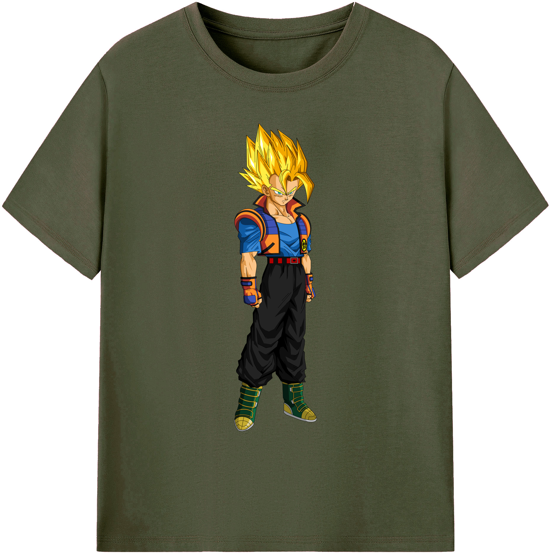 （画像用） ドラゴンボール ベジータ四世（Bejīta Yonsei）DRAGON BALL Vegeta IV 綿100％ メンズ半袖Tシャツ｜肌触りやわらか＆通気性